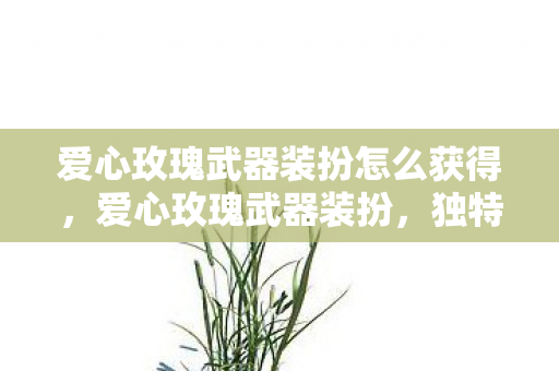 爱心玫瑰武器装扮怎么获得，爱心玫瑰武器装扮，独特魅力的战斗美学