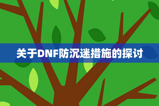 关于DNF防沉迷措施的探讨