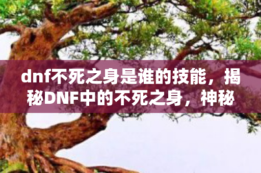 dnf不死之身是谁的技能，揭秘DNF中的不死之身，神秘力量的背后真相