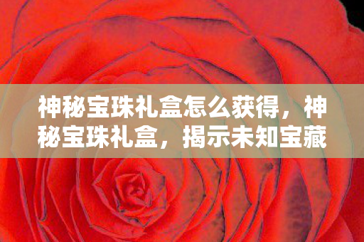 神秘宝珠礼盒怎么获得，神秘宝珠礼盒，揭示未知宝藏的奇幻之旅