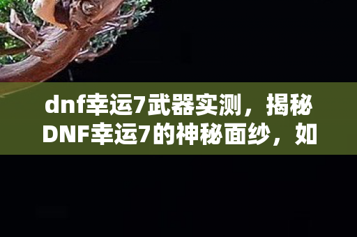 dnf幸运7武器实测，揭秘DNF幸运7的神秘面纱，如何巧妙利用幸运星助力你的冒险之旅？