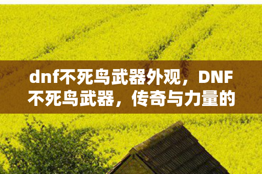 dnf不死鸟武器外观，DNF不死鸟武器，传奇与力量的象征