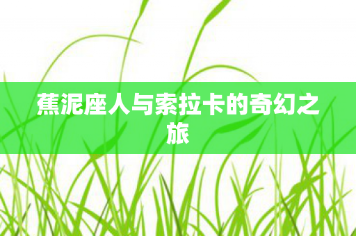 蕉泥座人与索拉卡的奇幻之旅